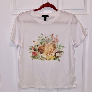 Forever 21 Size Small Cherub Angels T-Shirt
